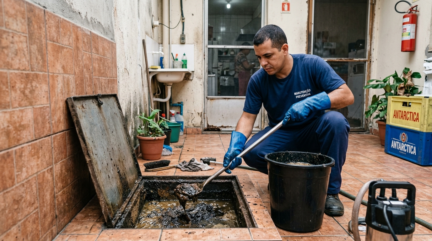 Limpeza de Caixa de Gordura perto de mim em Sorocaba‑SP